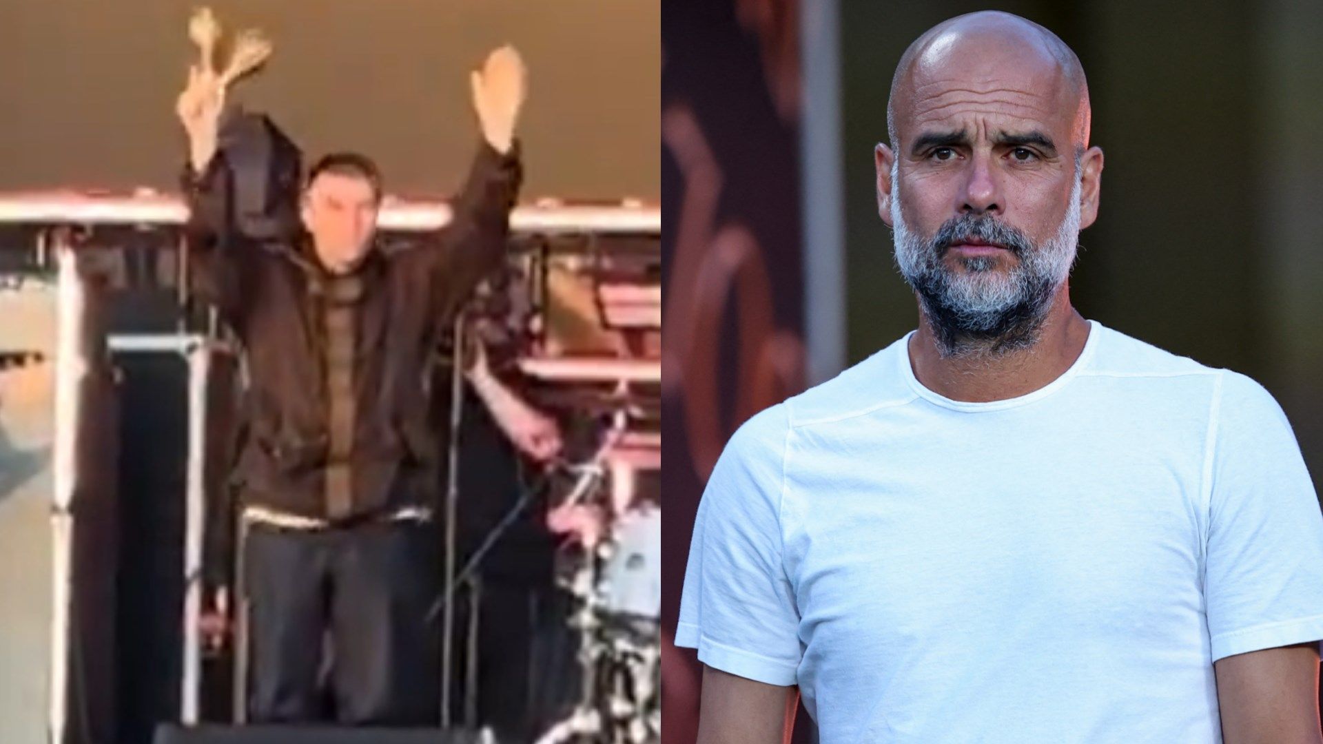 Pep Guardiola Booed During Oasis Reunion at Heaton Park 1 GOAL20 20Multiple20Images20 20220Split20 20Facebook20 202025 07 12T183453.178