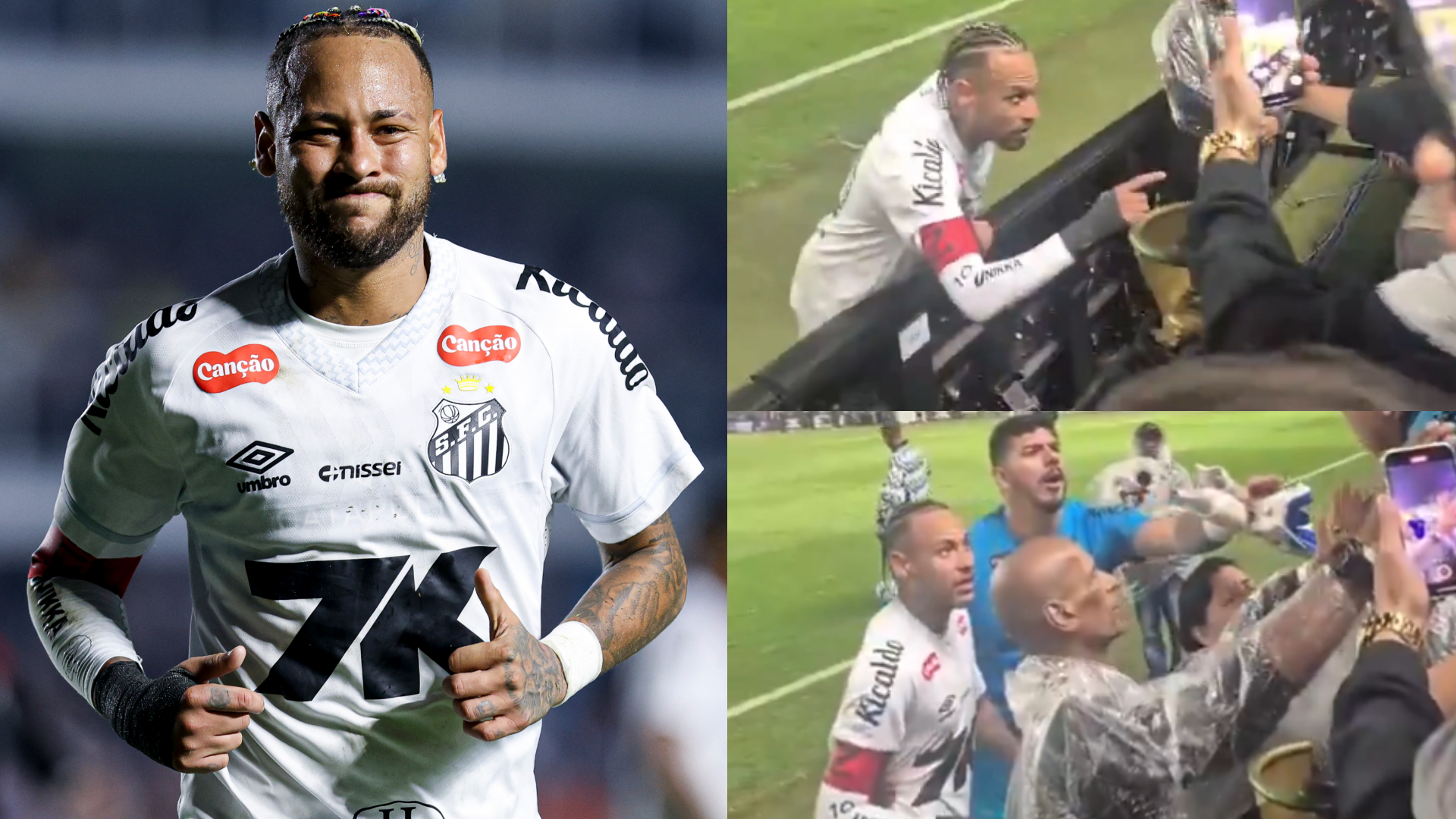 Neymar hits back after being 'unfairly offended' in heated clash with fan during Santos defeat 2 GOAL20 20Multiple20Images20 20320Stacked20 20Facebook2062 1