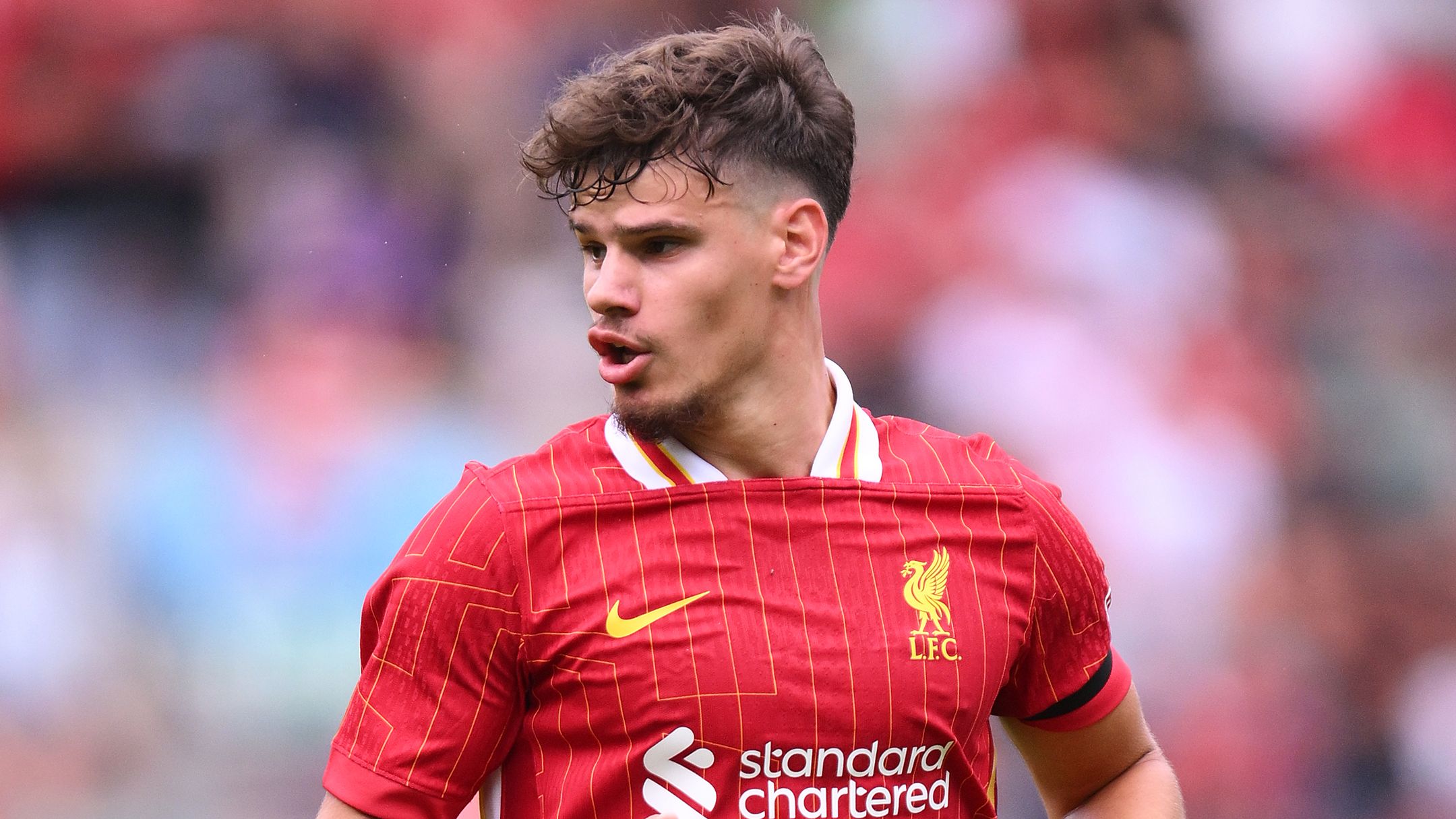 Tackling with his head! Milos Kerkez reveals explanation behind unorthodox style after clips of Liverpool debut went viral for strange defending 2 GettyImages 2224959620