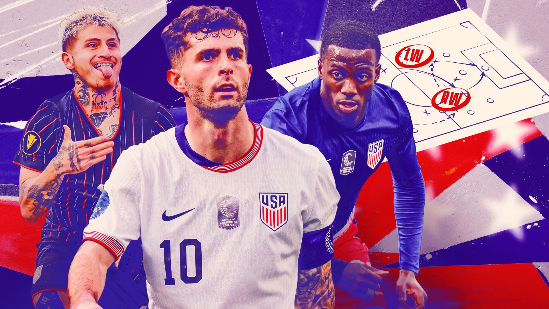 State of the USMNT - Wingers: Christian Pulisic must mend fences, Tim Weah must find net and Diego Luna must keep climbing 2 USMNT20positional20battles20Winger