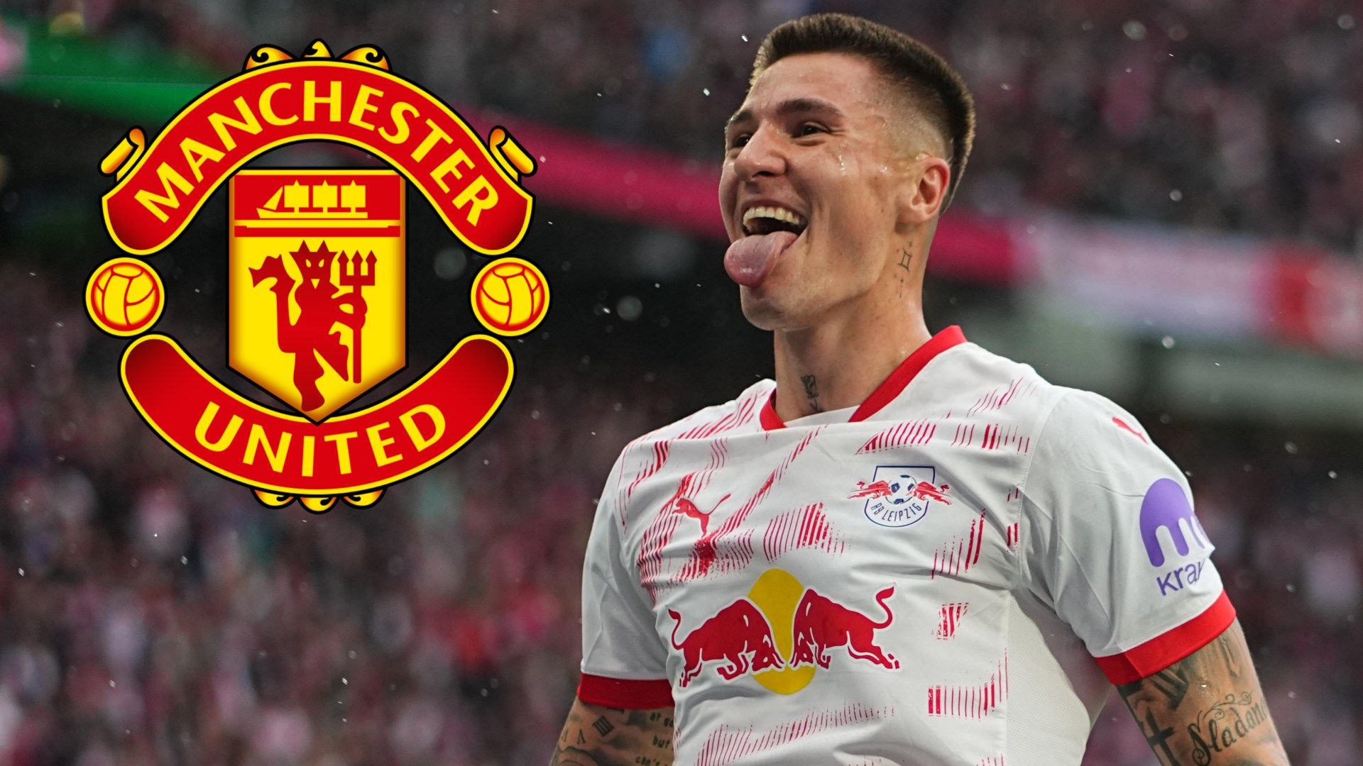 Man Utd Land Benjamin Sesko in £73.7m Leipzig Transfer 1 Benjamin20Sesko20Man20Utd20GFX 1