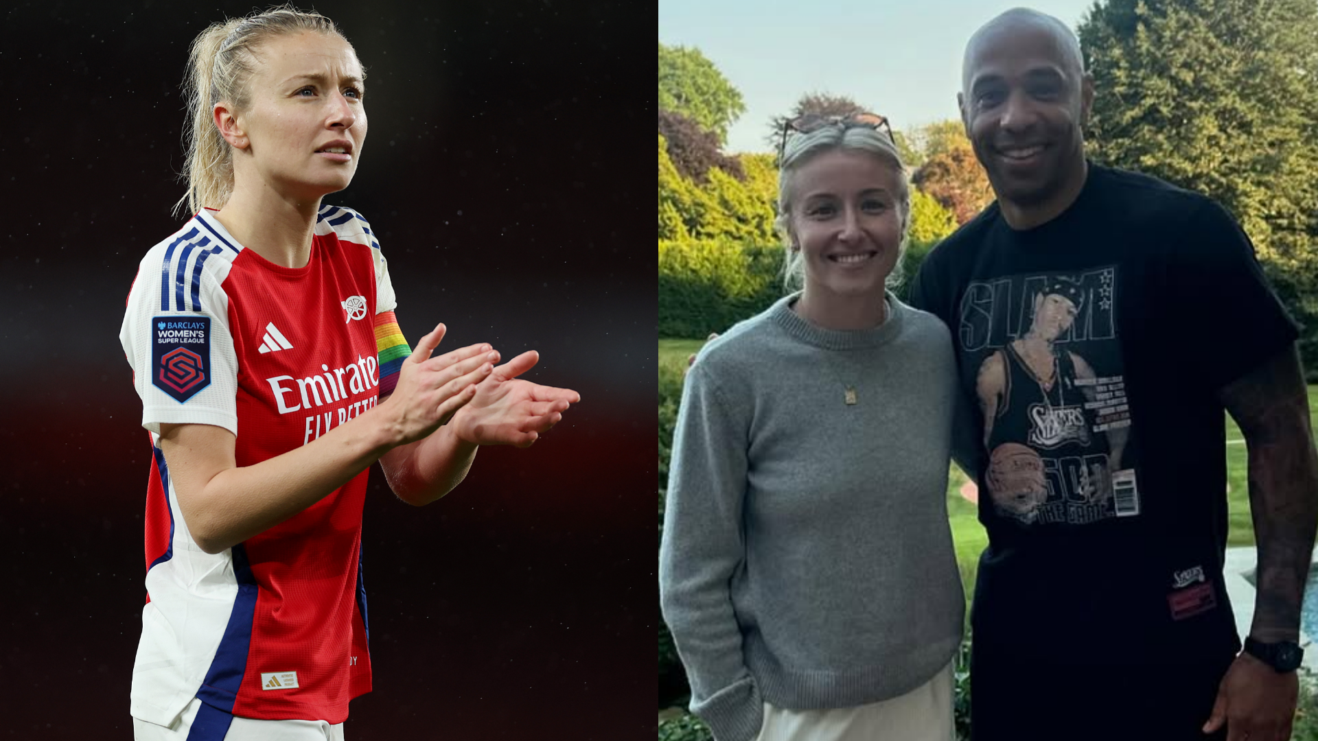 Leah Williamson Meets Thierry Henry: Arsenal Legends Unite 7 GOAL20 20Multiple20Images20 20220Split20 20Facebook20 202025 08 11T102330.800