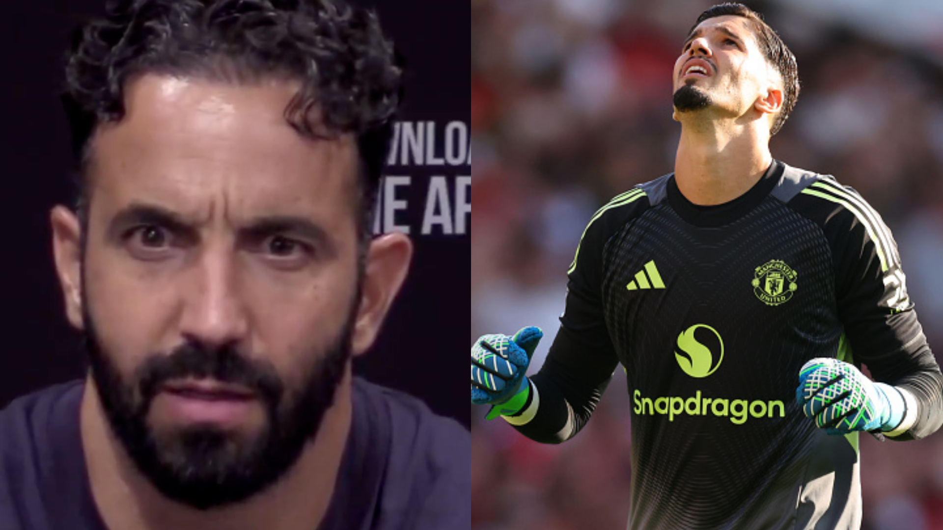 VIDEO: Furious Man Utd boss Ruben Amorim gives reporter death stare in response to Tom Heaton question after Altay Bayindir goalkeeping error proves very costly in defeat to Arsenal 2 GOAL20 20Multiple20Images20 20220Split20 20Facebook2073