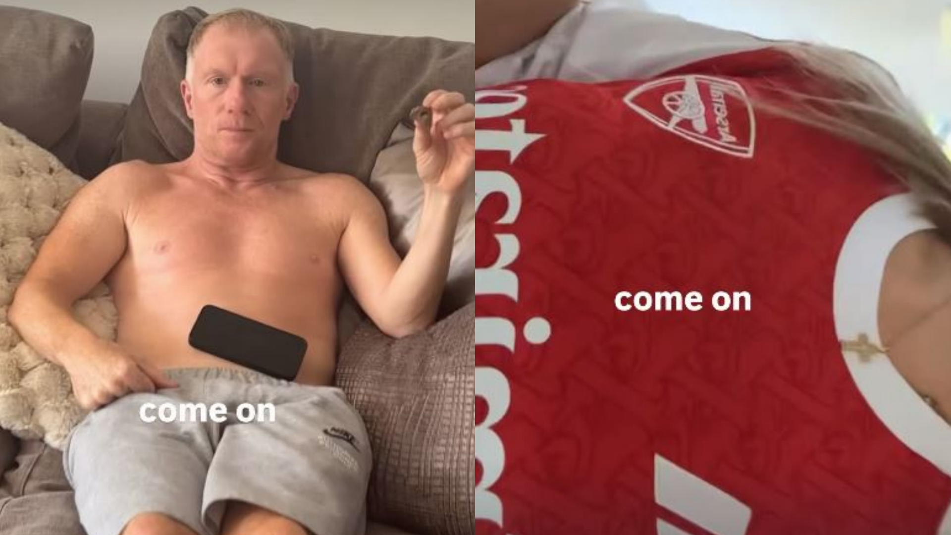 Paul Scholes Reacts After Daughter Wears Arsenal Shirt 8 GOAL20 20Multiple20Images20 20220Split20 20Facebook566