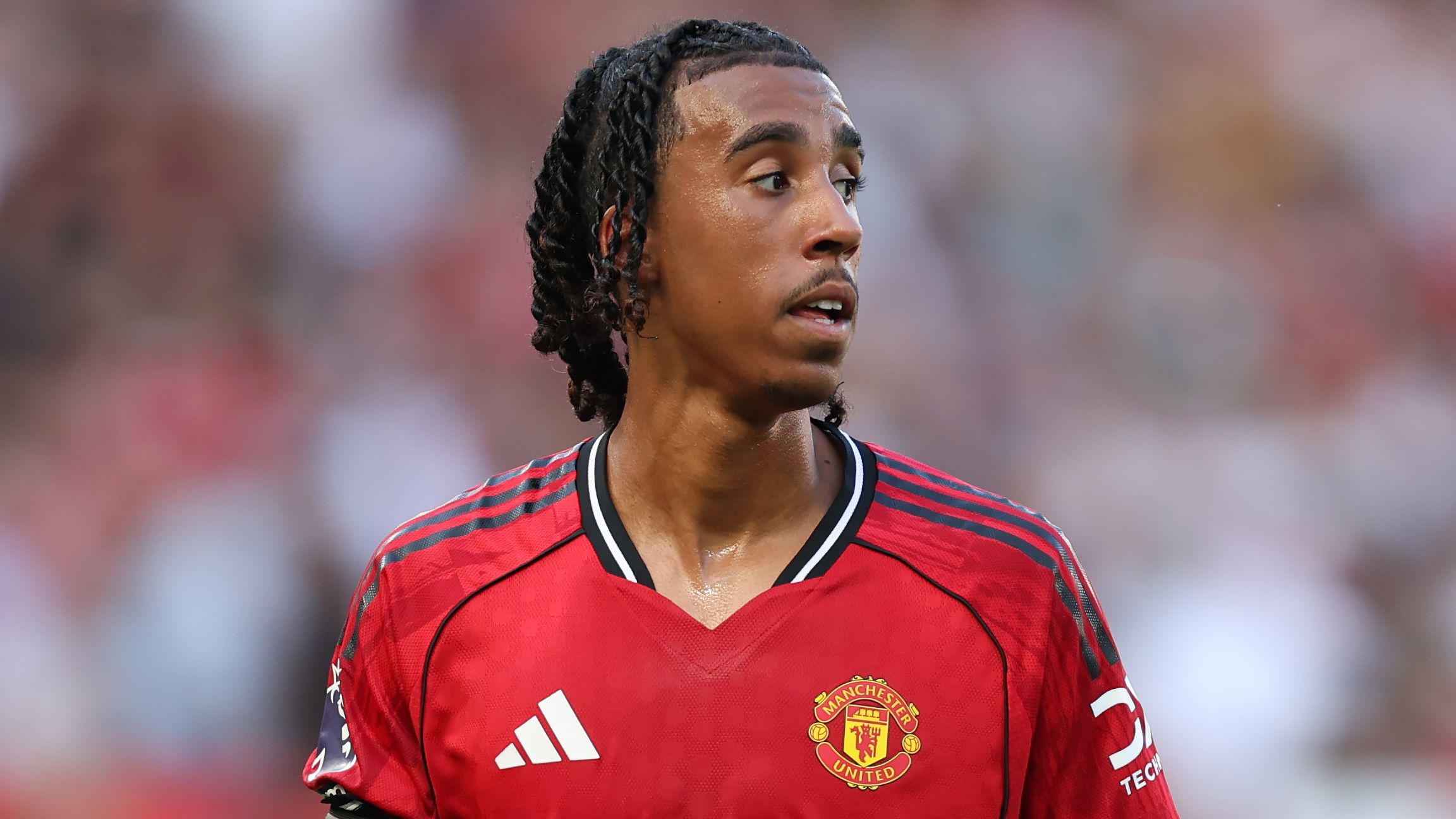 Leny Yoro Urges Manchester United to Unite After Grimsby Shock 1 GettyImages 2230728740