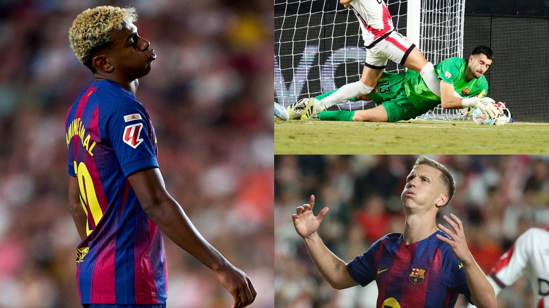 Barcelona Player Ratings: Joan Garcia Shines in Vallecano Draw 1 Yamal20Garcia20Olmo20Barcelona20GFX