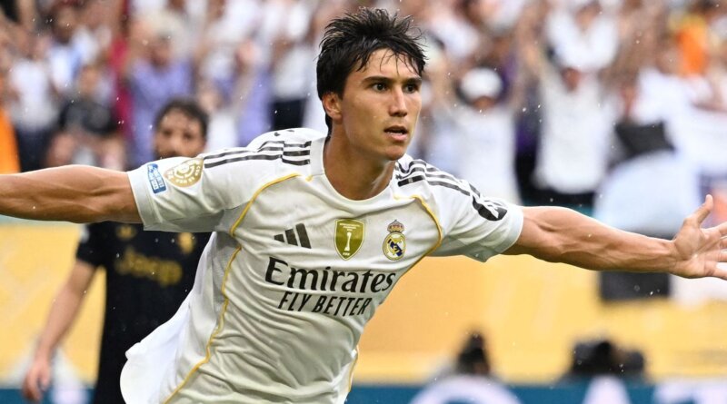 gonzalo.garcia.realmadrid.juventus.2025.festeggia