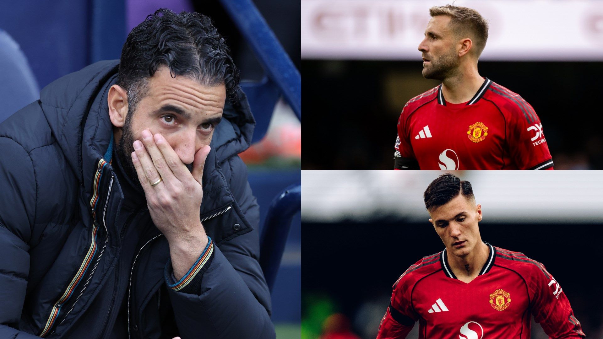 Manchester United Player Ratings vs Man City: Derby Day Disaster 2 Amorim20Shaw20Sesko20Man20Utd20GFX