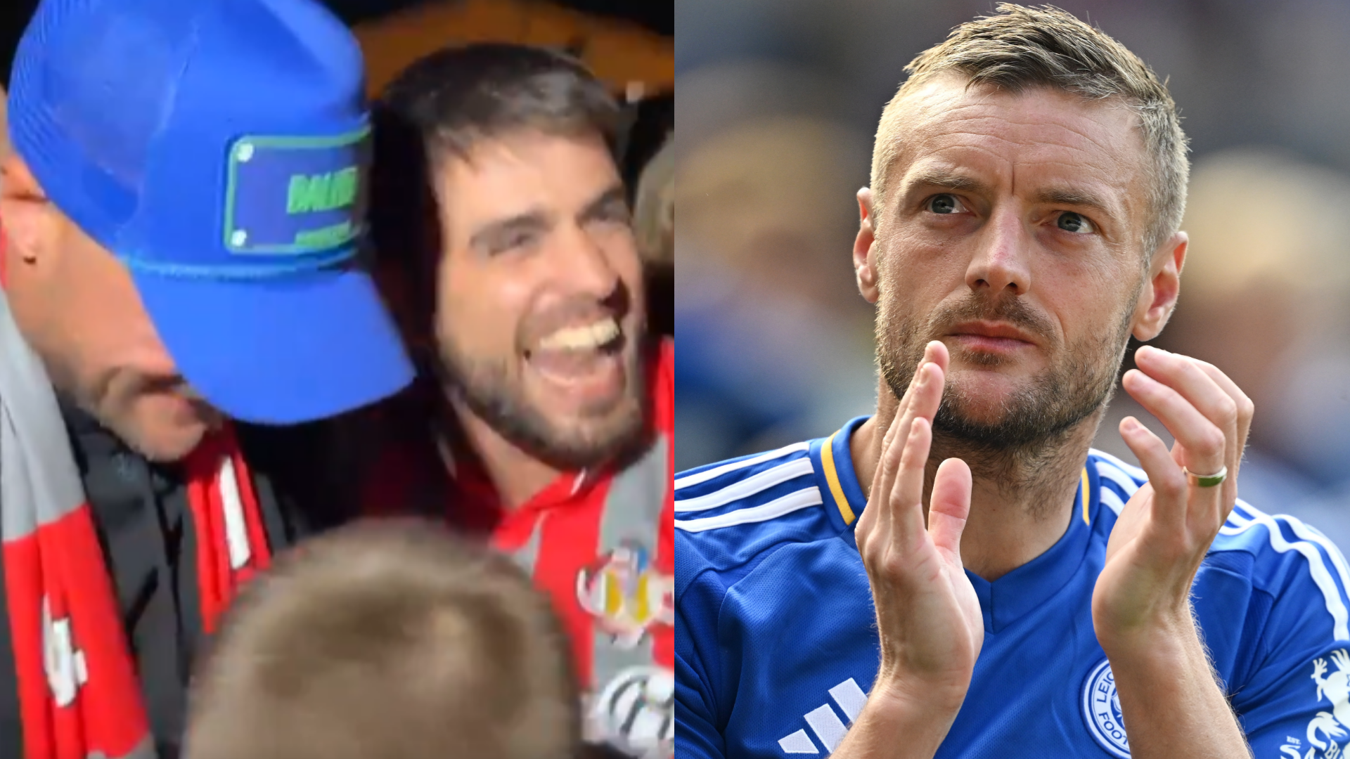 Jamie Vardy Mobbed by Cremonese Fans Ahead of Serie A Move 2 GOAL20 20Multiple20Images20 20220Split20 20Facebook2021