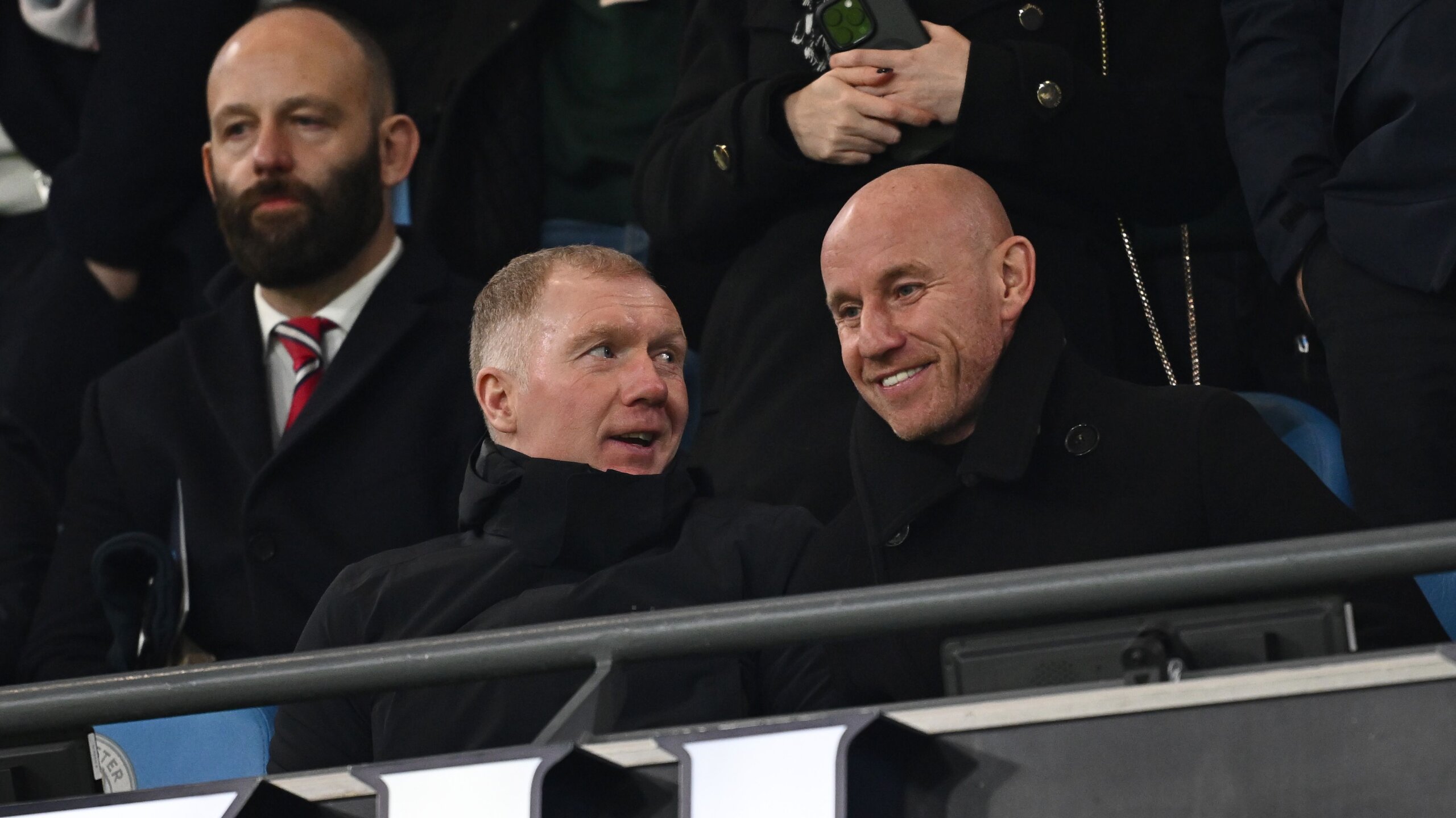 Scholes and Butt Launch Man Utd Podcast with Paddy McGuinness 7 GettyImages 2193433868 scaled