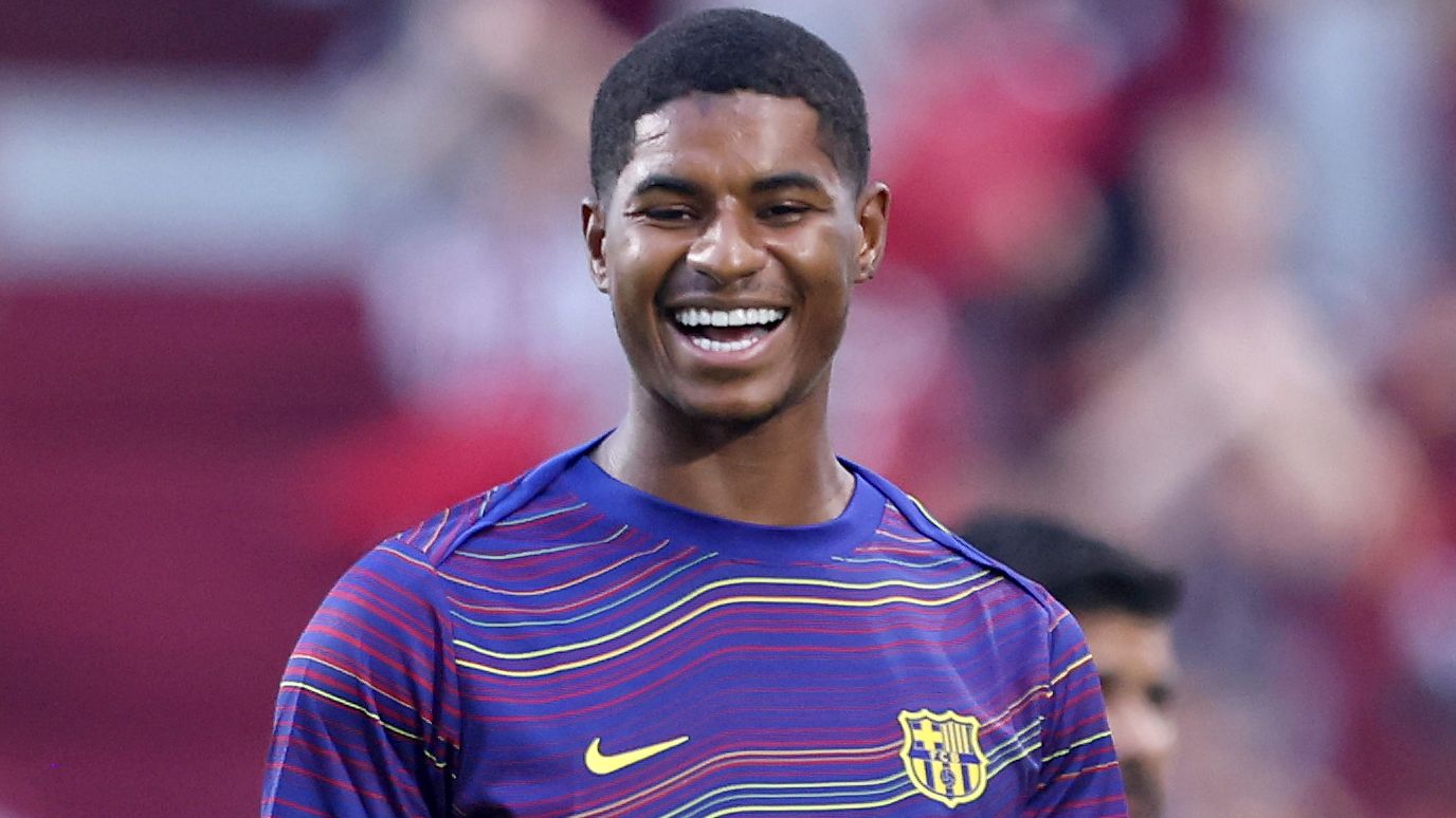 Marcus Rashford Forms Close Bond with Barcelona's Roony Bardghji 1 GettyImages 2227245301