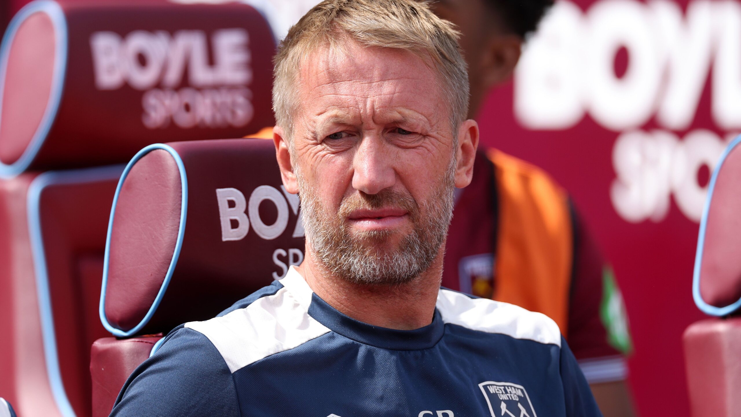 Graham Potter Responds to Face-Swap Memes Amid West Ham Pressure 7 GettyImages 2229228354 scaled