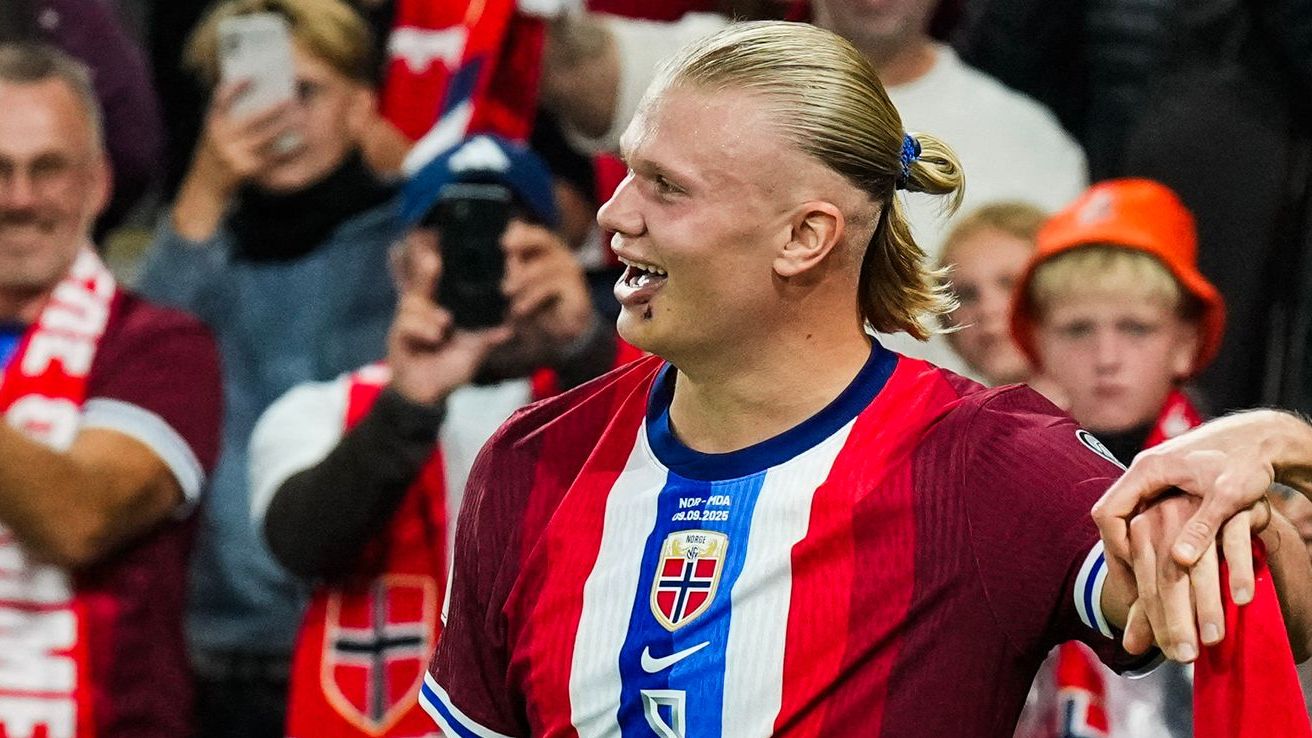 Haaland's Pep Talk Shines After Norway's 11-1 Rout of Moldova 1 GettyImages 2233950455
