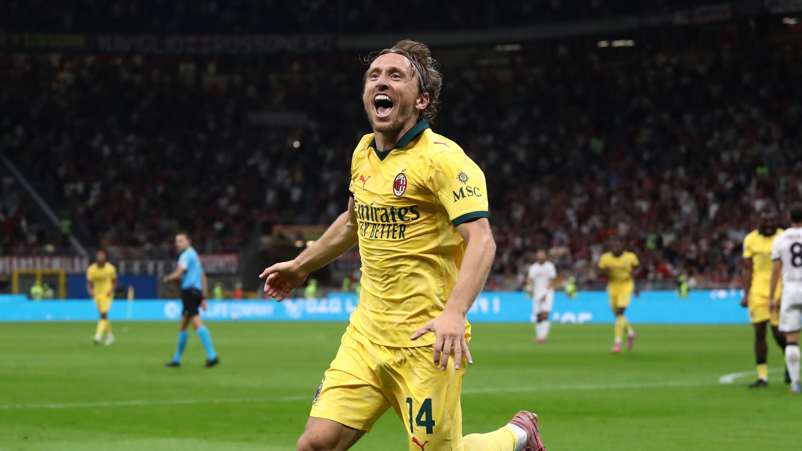 Luka Modric Makes History With First AC Milan Goal at 40 4 GettyImages 2235429893 scaled