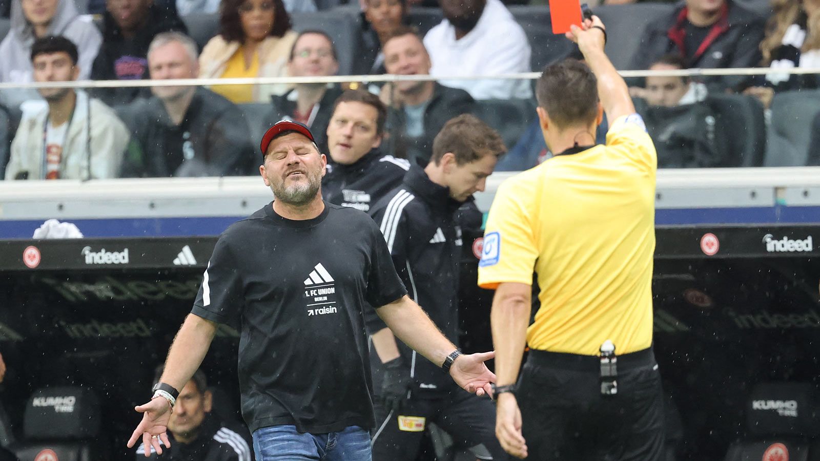Union Berlin Coach Faces Ban After Middle Finger Gesture 5 GettyImages 2236083501