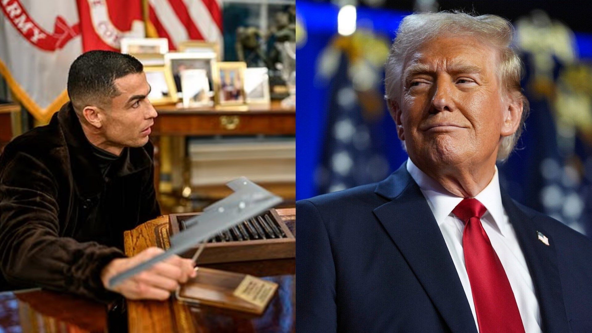 Cristiano Ronaldo's White House Visit Surprises Trump Ally 2 GOAL20 20Multiple20Images20 20220Split20 20Facebook201 2