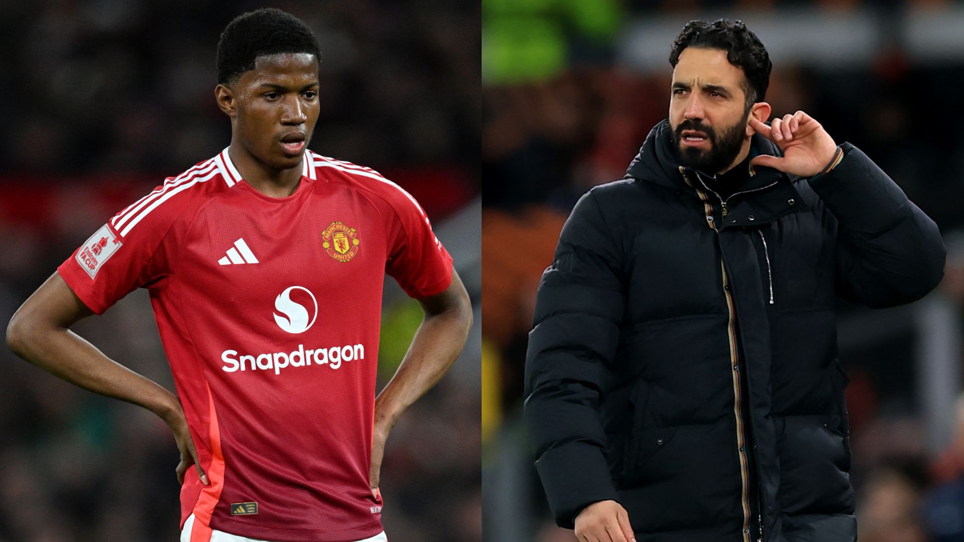 Ruben Amorim admits highly-rated Chido Obi was given Man Utd breakthrough 'too soon' & fires warning to academy players as Carrington graduates are overlooked 4 GOAL20 20Multiple20Images20 20220Split20 20Facebook453