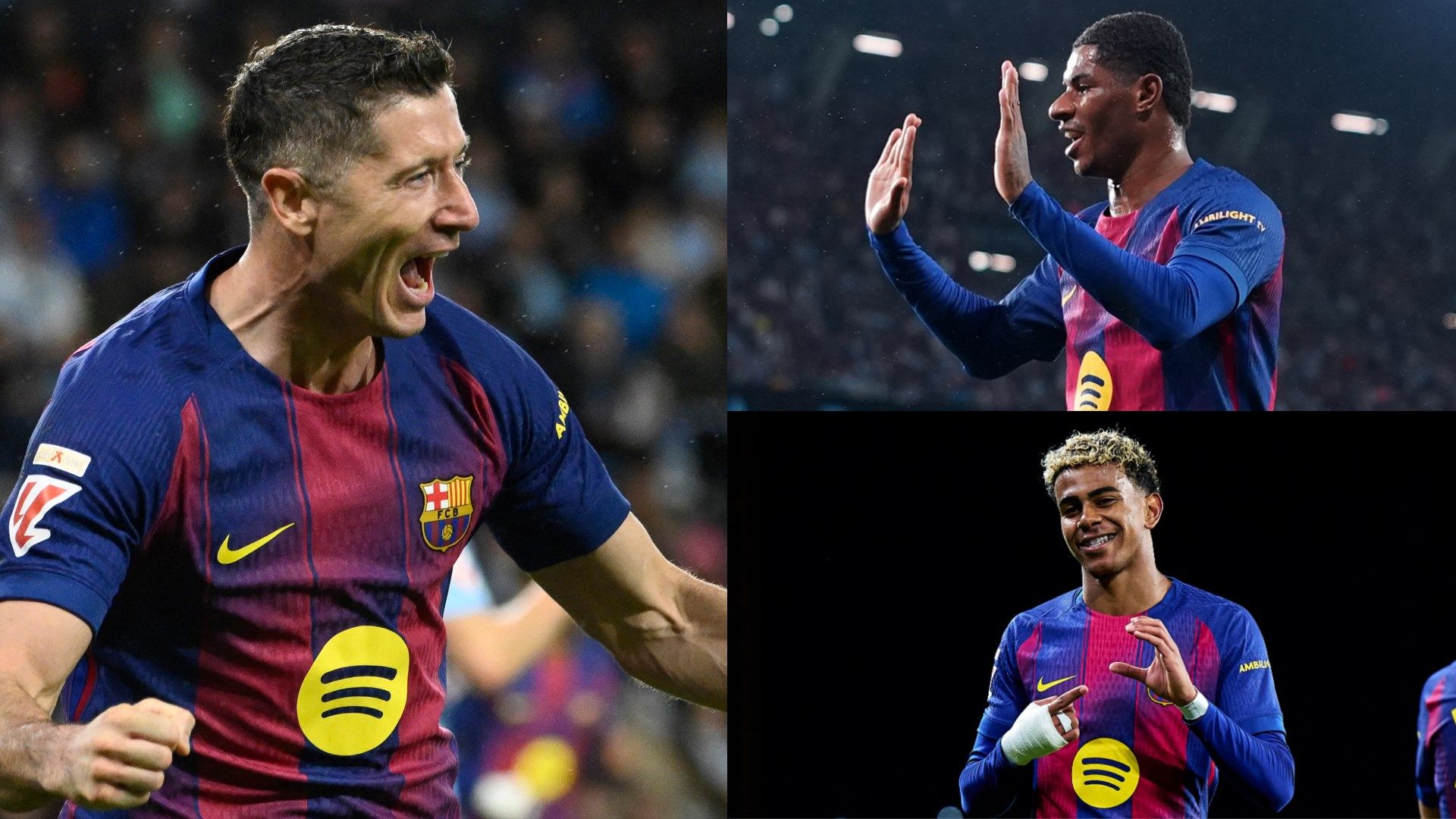Lewandowski Hat-Trick Lifts Barcelona in 4-2 Win Over Celta Vigo 4 Lewandowski20Rashford20Yamal20Barcelona20GFX