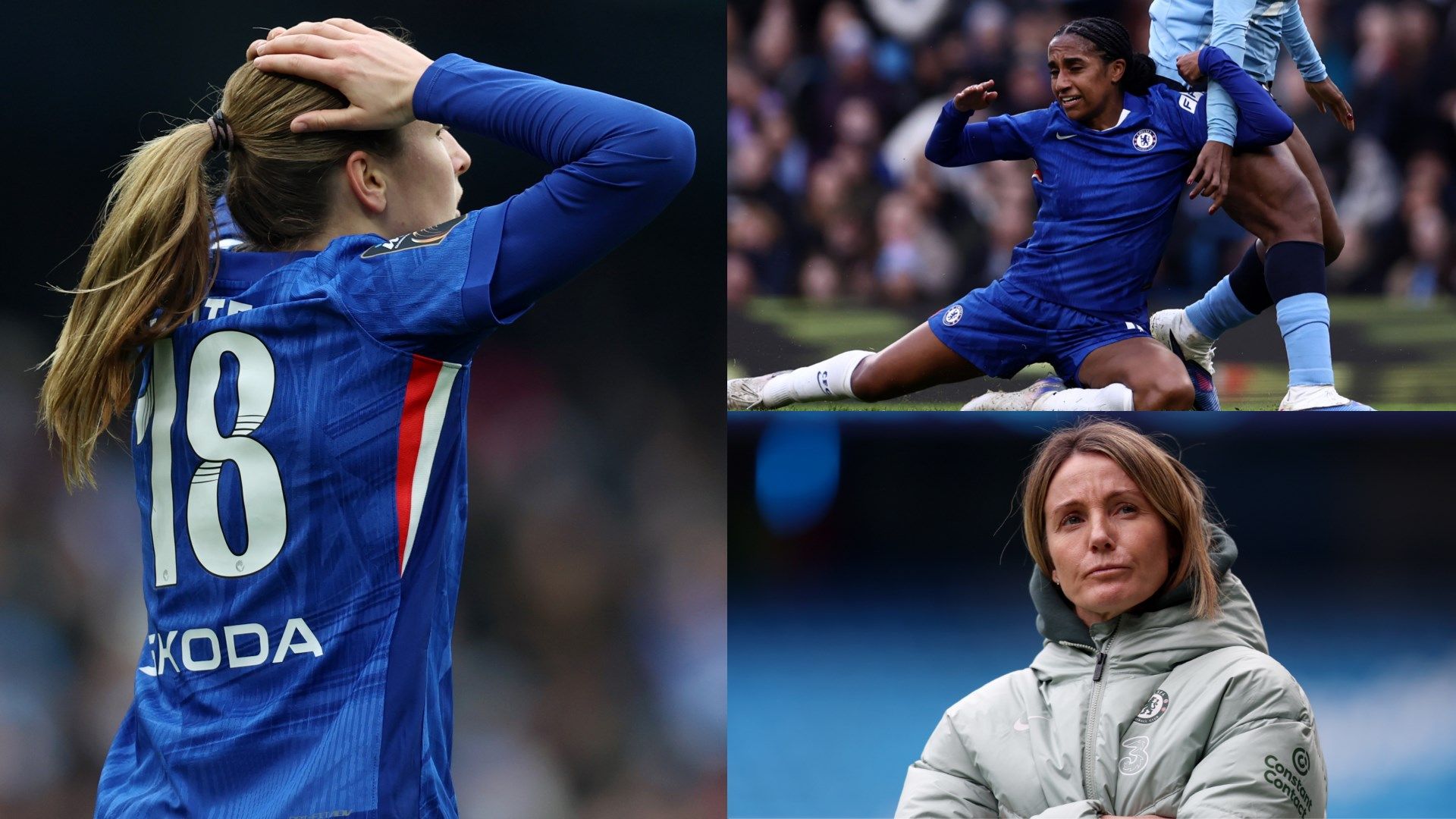 Chelsea Women Crushed by Manchester City as Title Hopes Fade 4 Kaptein20Girma20Bompastor20Chelsea20GFX