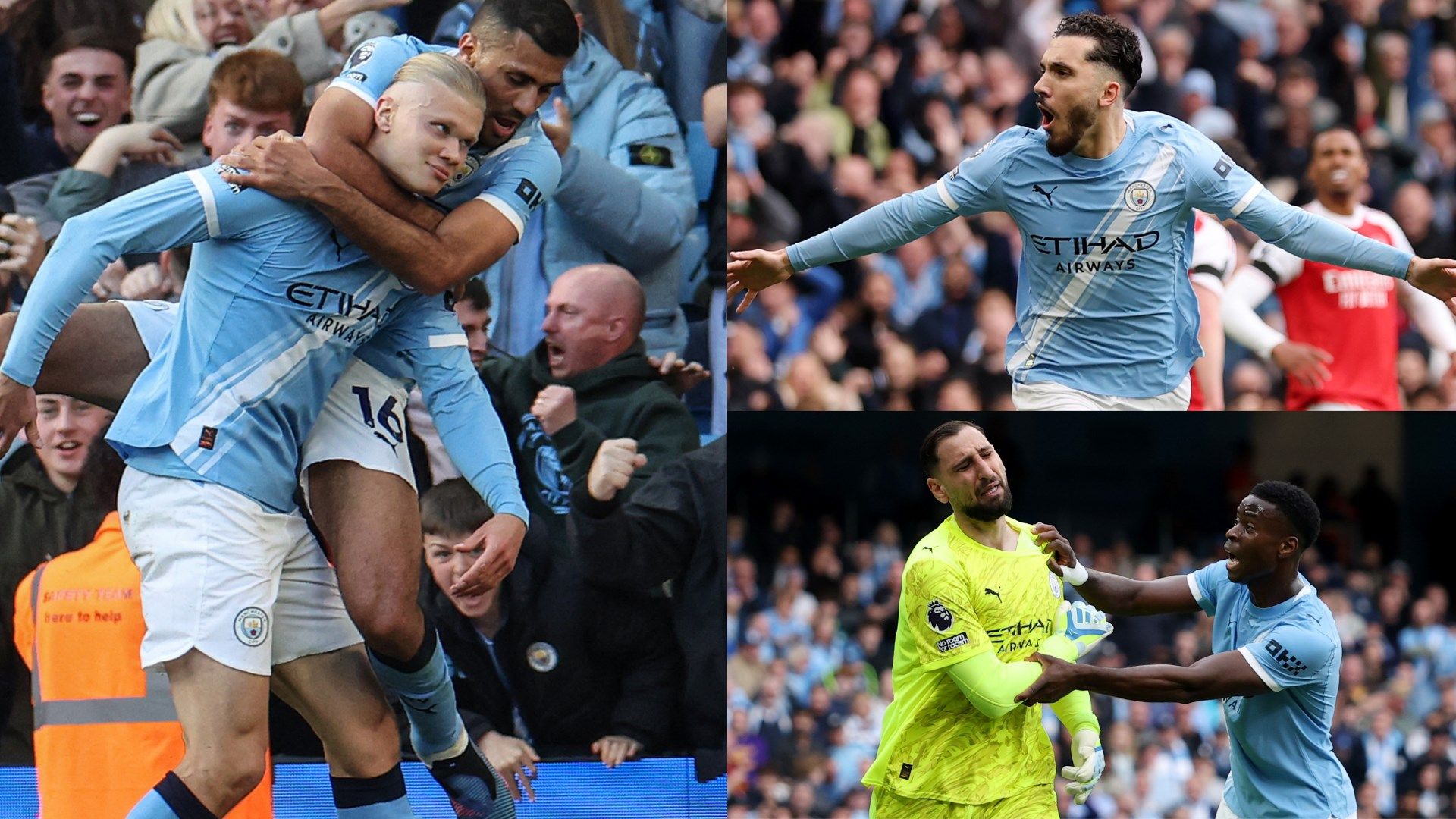 Man City Player Ratings vs Arsenal: Haaland’s Crucial Strike Lifts Title Hopes 1 Haaland20Cherki20Donnarumma20Man20City20GFX