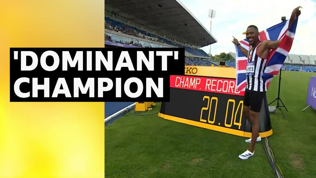 Zharnel Hughes wins men’s 200m title with championship record at UK Athletics Championships 1 5219a590 6d80 11f1 b1db af71d47507d6