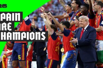 Spain lift World Cup trophy as Trump remains on stage after final win over Argentina 6 a0bf6800 83d4 11f1 bee8 53ce494e1abc